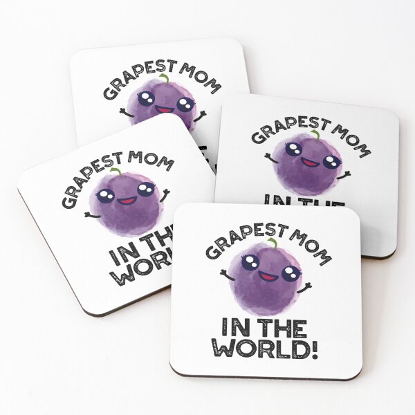 Item preview, Grapest Mom In The World Funny Grape Puns  designed and sold by punnybone.