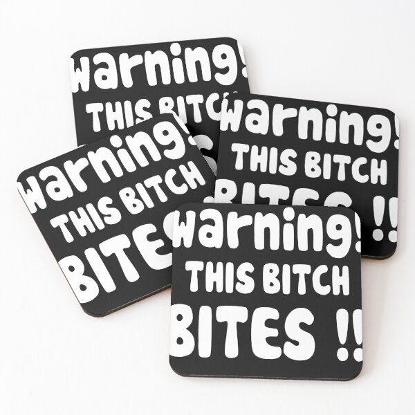 Item preview, Warning This Bitch Bites Funny For Mens Womens designed and sold by sherriwester.