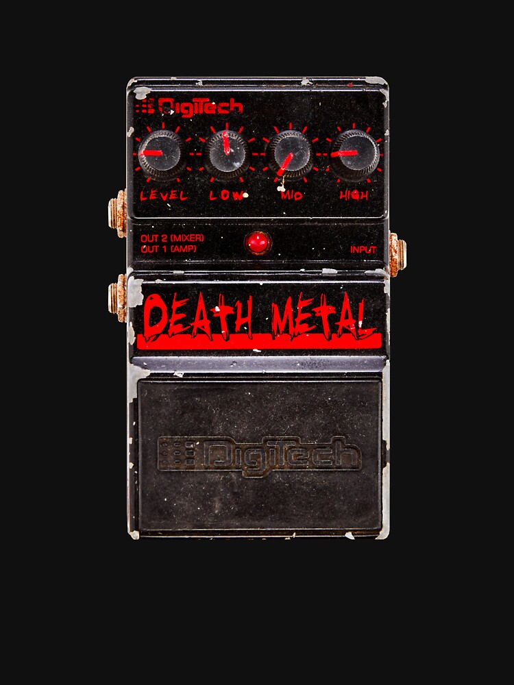 "Digitech Death Metal Guitar Pedal vintage" Tshirt by imagepro Redbubble