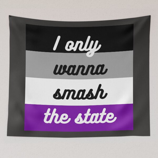 Item preview, Ace Pride Flag Smash The State designed and sold by StabbyCat.