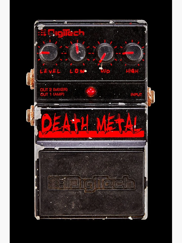 Digitech Death Metal Guitar Pedal vintage | Photographic Print