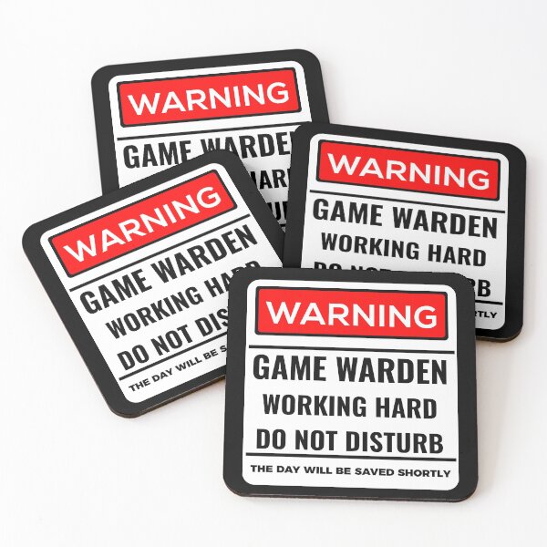 Item preview, Warning Game Warden Working Hard designed and sold by Teelogic.