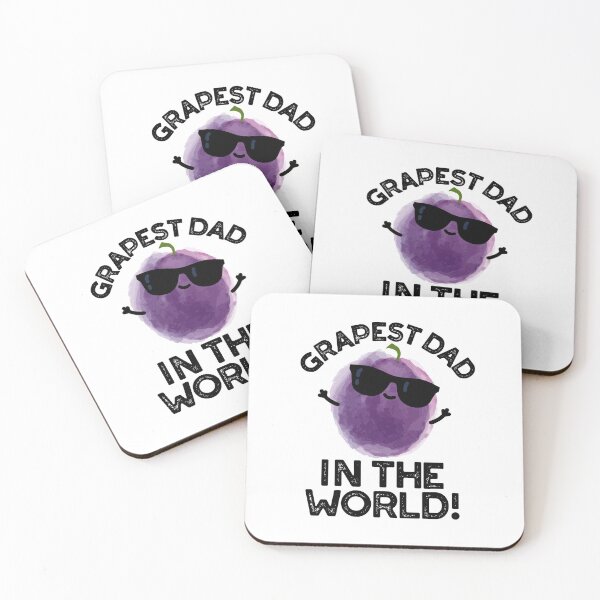 Item preview, Grapest Dad In The World Funny Grape Puns  designed and sold by punnybone.