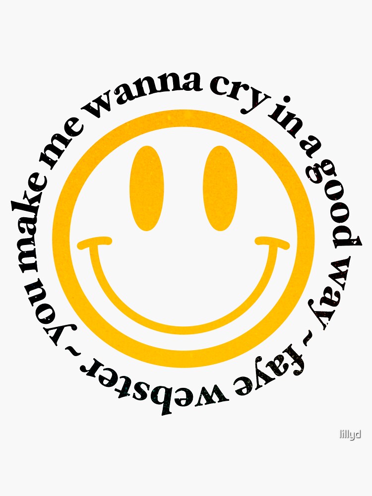 "in a good way faye webster" Sticker for Sale by lillyd Redbubble