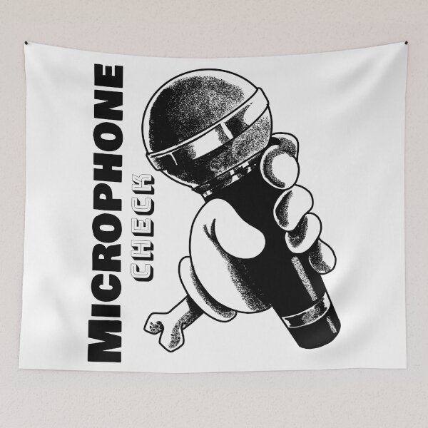 Item preview, Microphone Check Hip Hop Mic and hand Design designed and sold by onjcdesign.
