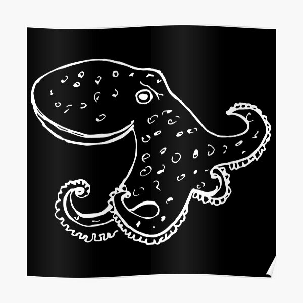 Angry Octopus Poster For Sale By Treasure Crafts Redbubble 4679