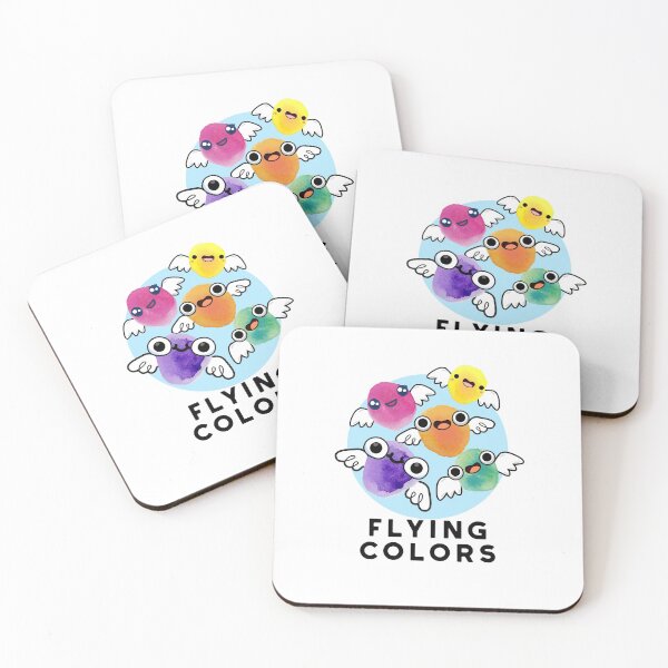 Item preview, Flying Colors Funny Colorful Wings Puns  designed and sold by punnybone.