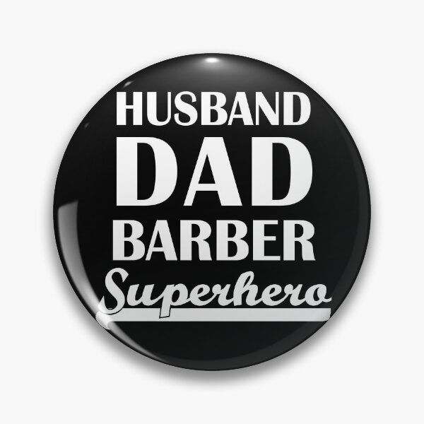 Item preview, Husband Dad Barber Superhero designed and sold by theshirtinator.