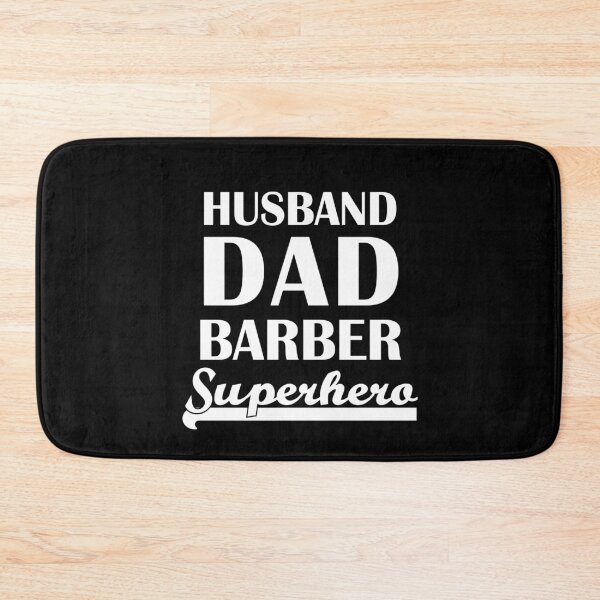 Item preview, Husband Dad Barber Superhero designed and sold by theshirtinator.