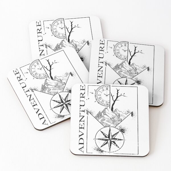 Item preview, Adventure mountains nature hiking compass designed and sold by shurikaner.