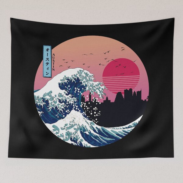 Item preview, Austin Kanagawa Wave Retro designed and sold by DFerraz.