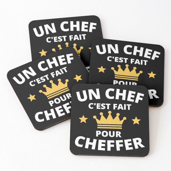 Aperçu de l'œuvre Un chef c'est fait pour cheffer humour roi créée et vendue par joozybart.