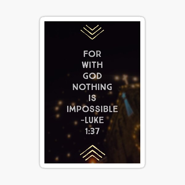 Item preview, Luke 1:37 designed and sold by matimtwrn.