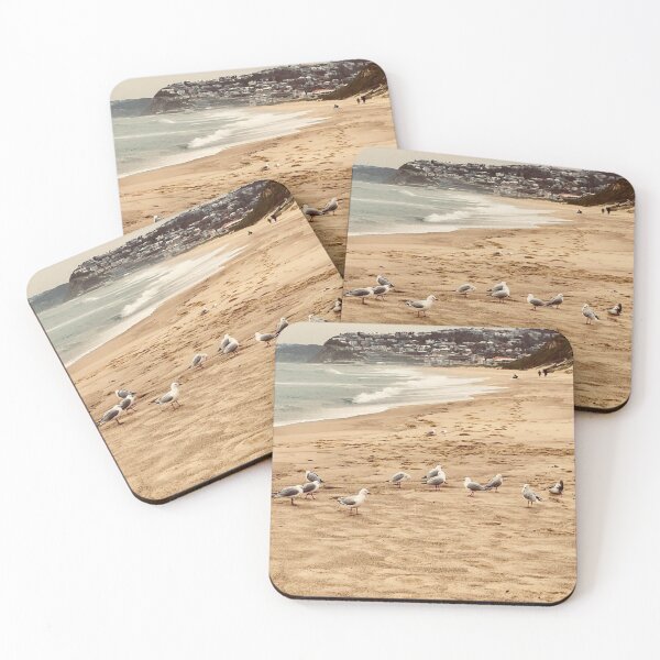 Item preview, seagulls on the beach at Bar Beach Newcastle designed and sold by piclinks.
