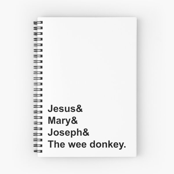 Item preview, Line of Duty - Jesus Mary and Joseph and the Wee Donkey - black print designed and sold by bandersnatching.