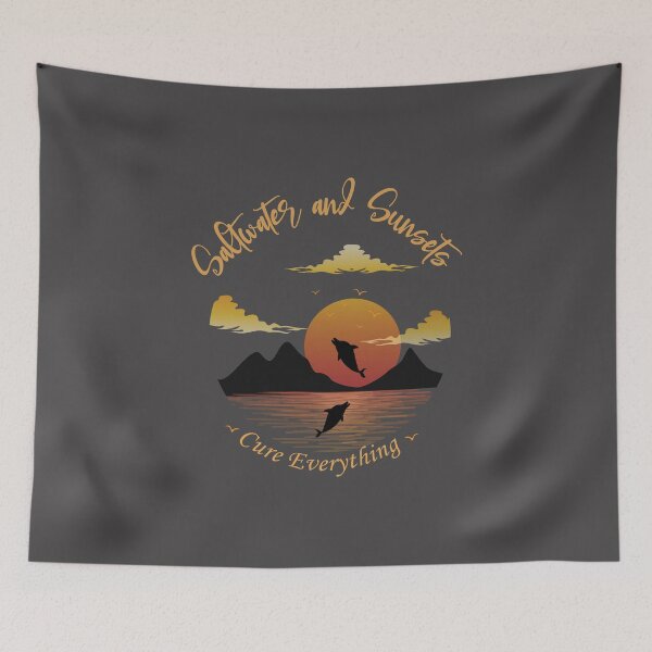 Item preview, Saltwater and Sunsets Cure Everything designed and sold by lady-fiona.