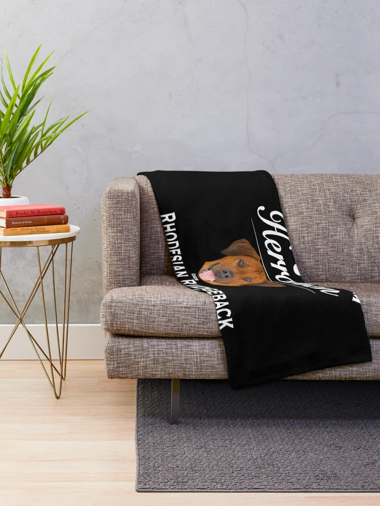 Thumbnail 2 of 6, Throw Blanket, Rhodesian Ridgeback Tshirt Rhodesian Ridgeback Dog Shirt Tee designed and sold by KDesigns85.