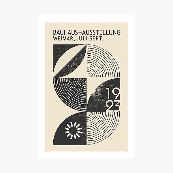 Item preview, Bauhaus Geometric Pattern designed and sold by SurfolioPrints.
