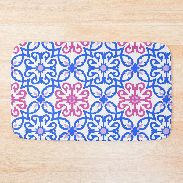 Item preview, Floor Pattern pink and blue designed and sold by Keitow.