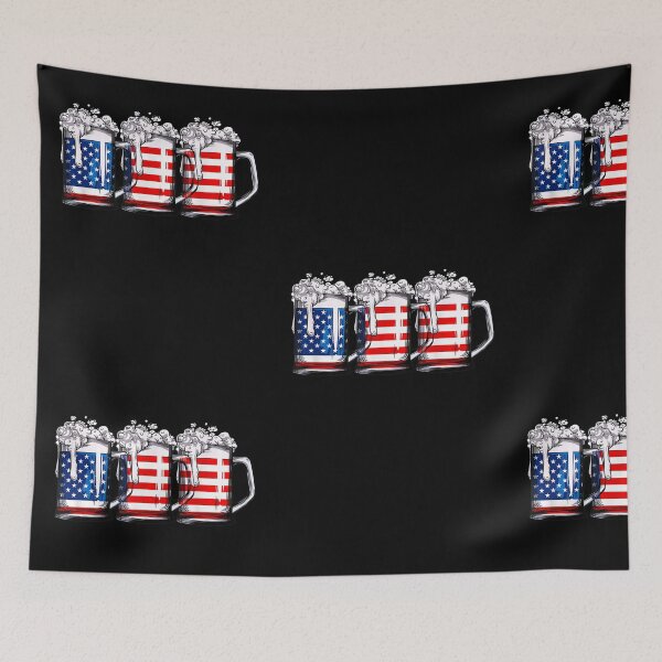 Item preview, Beer American Flag 4th of July Men Women Merica USA designed and sold by SergeiDemekhine.