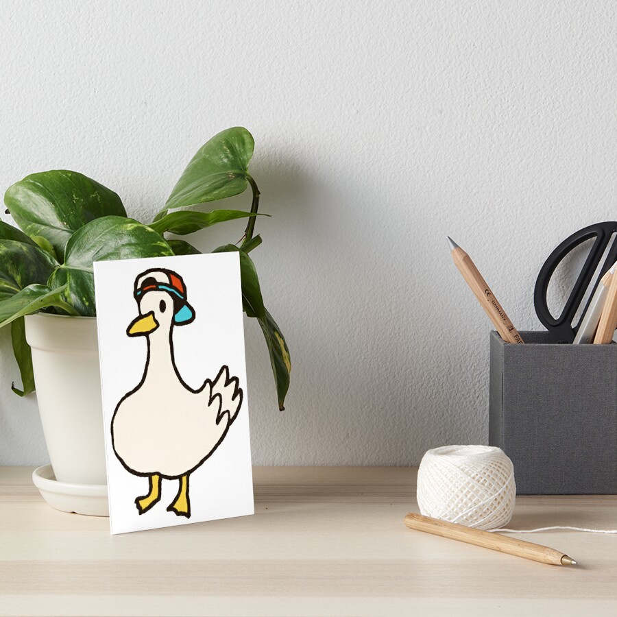 Oozora Dancing Duck Shuba Shuba Meme Art Board Print By Fomodesigns Redbubble 1036