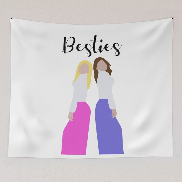 Aperçu de l'œuvre Deux filles blonde brunette besties créée et vendue par passionatelyem.