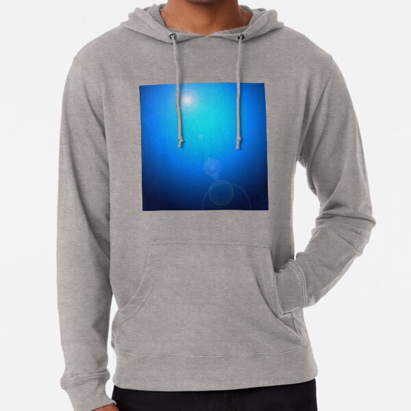Background with blue spotlight. Lightweight Hoodie
