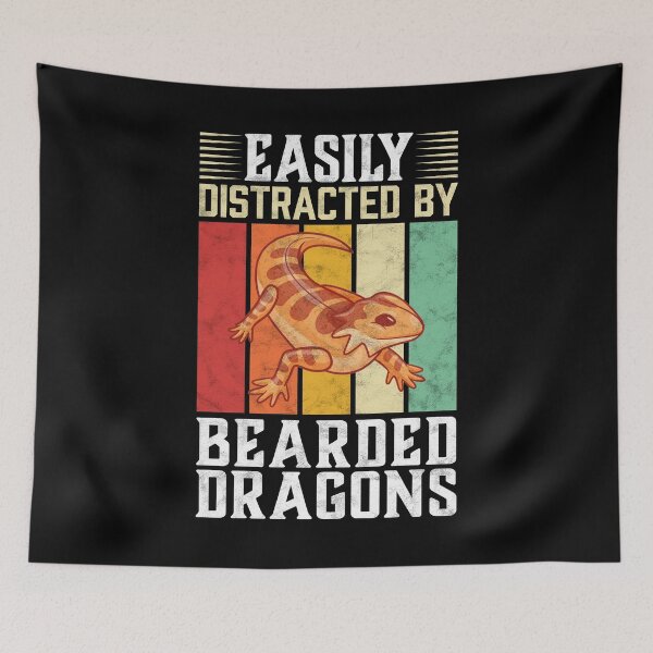 Item preview, Easily distracted by bearded dragon lizard saying designed and sold by madgrfx.