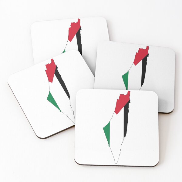 Item preview, Palestinian flag on the map designed and sold by samer11.