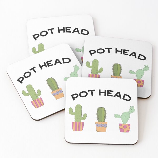 Item preview, Pot Head Succulent Cactus Pun designed and sold by designandclouds.
