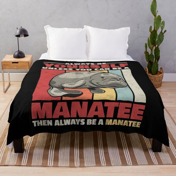 Item preview, Manatee always be yourself marine mammal humor designed and sold by madgrfx.