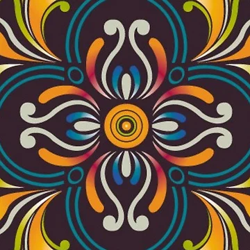 Artwork thumbnail, Colorful Tradition pattern by poodlehouse