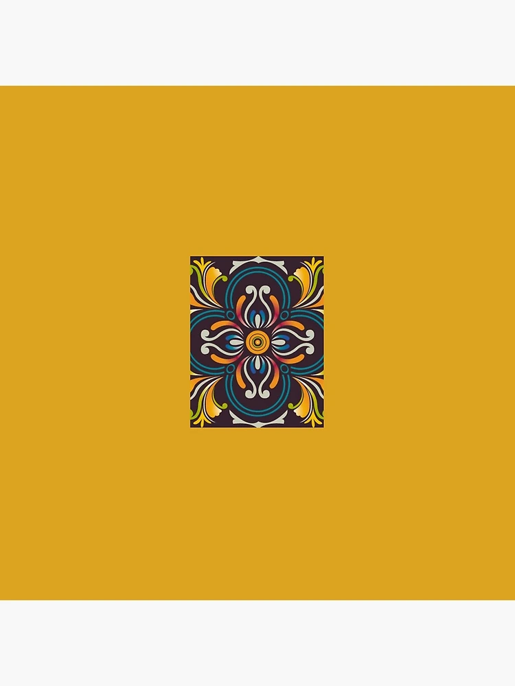 Thumbnail 4 of 4, Clock, Colorful Tradition pattern designed and sold by poodlehouse.