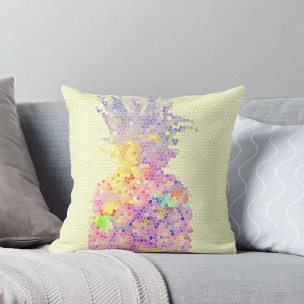 Item preview, PINEAPPLE tropical fruit  tropicageometric shape  wall art expressionalism minimalist  minimalism art designed and sold by SILVERAPPLE.