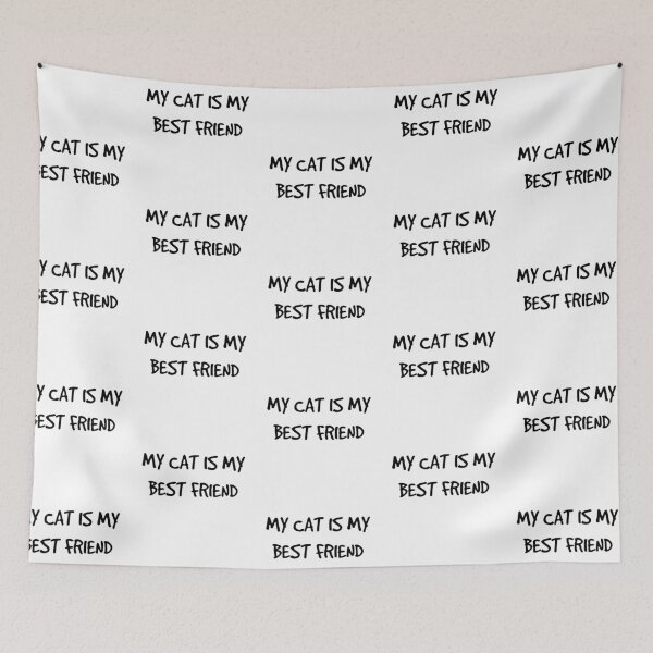 Item preview, My Cat Is My Best Friend Forever Black designed and sold by Barolina.