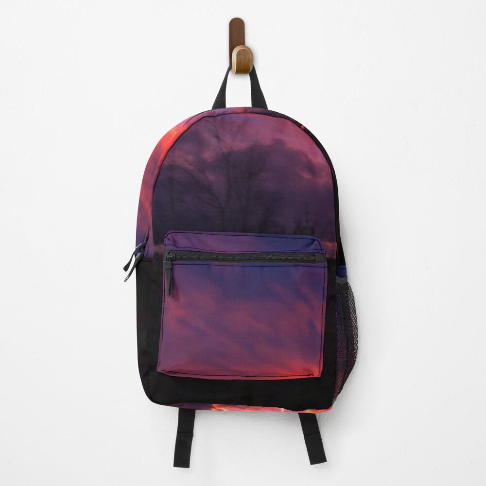 Sunset and Clouds, Blush Pink, Unicorn, Sky Backpack by Wildhood