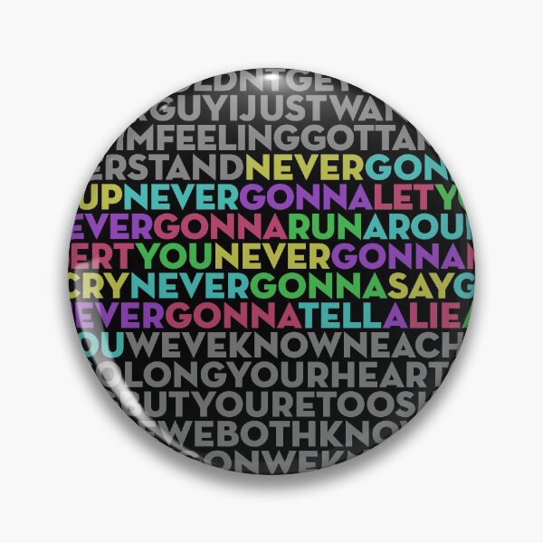 Item preview, Never Gonna Give You Up - Rick Astley (lyrics) v.1 designed and sold by x1brett.
