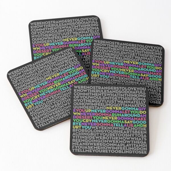 Item preview, Never Gonna Give You Up - Rick Astley (lyrics) v.1 designed and sold by x1brett.