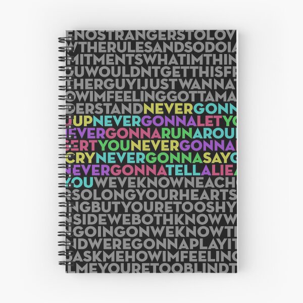Item preview, Never Gonna Give You Up - Rick Astley (lyrics) v.1 designed and sold by x1brett.