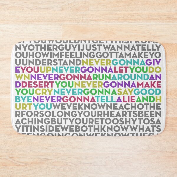Item preview, Never Gonna Give You Up - Rick Astley (lyrics) v.1 designed and sold by x1brett.