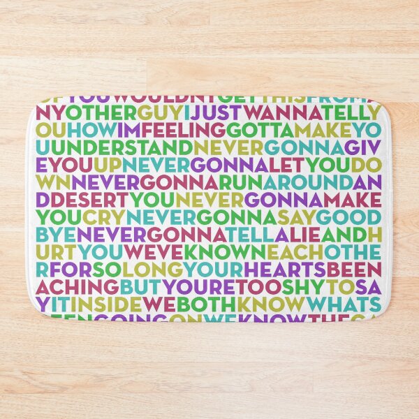 Item preview, Never Gonna Give You Up - Rick Astley (lyrics) v.2 designed and sold by x1brett.