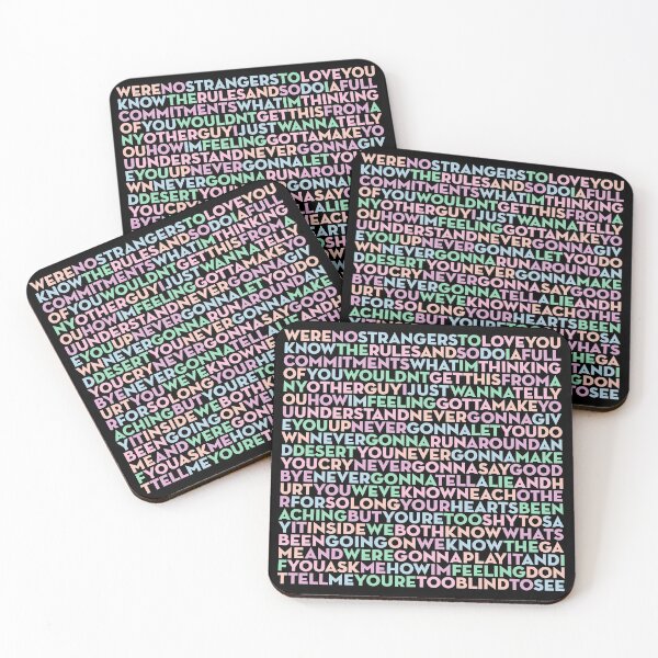 Item preview, Never Gonna Give You Up - Rick Astley (lyrics) v.3 designed and sold by x1brett.