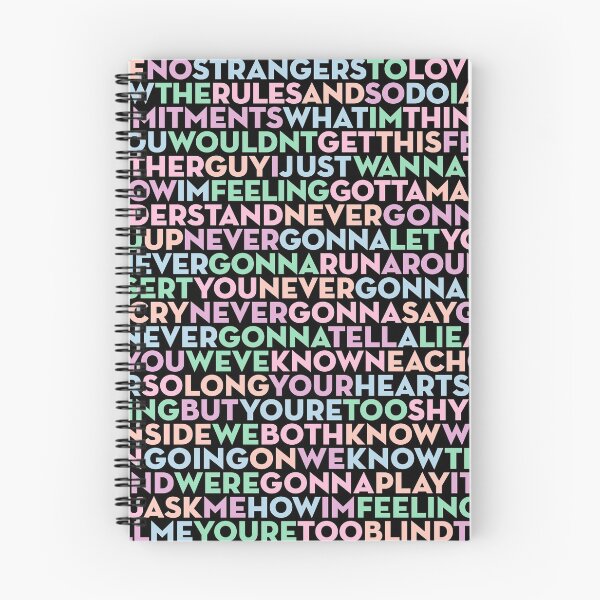 Item preview, Never Gonna Give You Up - Rick Astley (letra) v.3 designed and sold by x1brett.