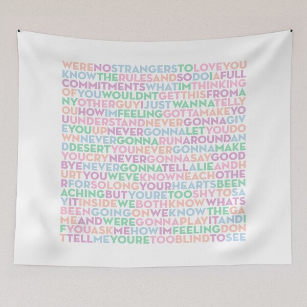 Item preview, Never Gonna Give You Up - Rick Astley (lyrics) v.3 designed and sold by x1brett.