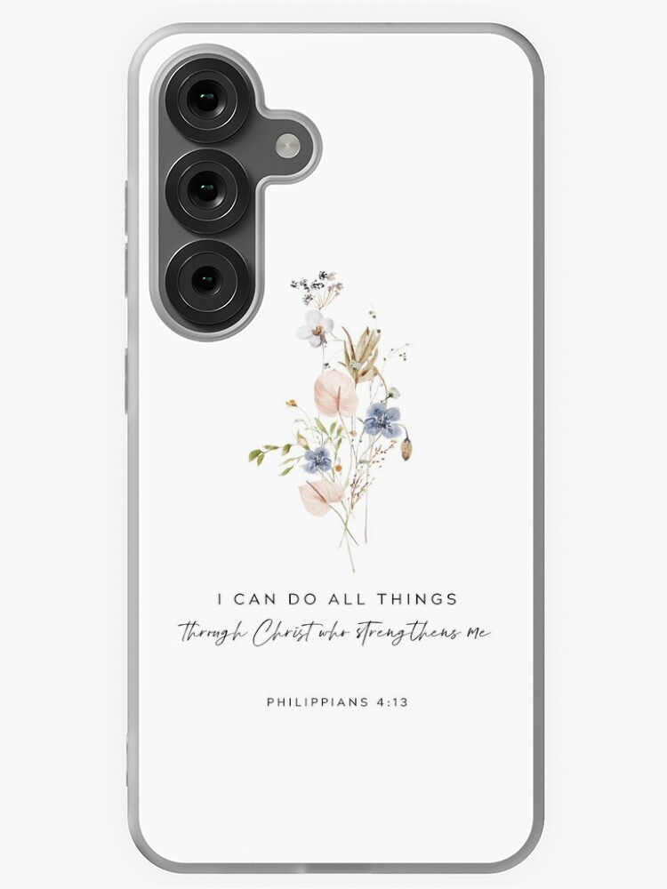 Thumbnail 1 of 4, Samsung Galaxy Phone Case, I Can Do bible Verse Philippians 4:13 designed and sold by KAMdesignhaus.