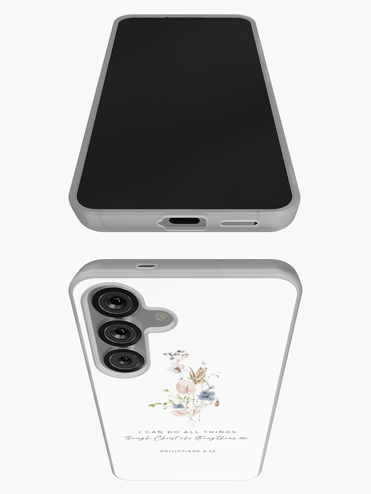 Thumbnail 3 of 4, Samsung Galaxy Phone Case, I Can Do bible Verse Philippians 4:13 designed and sold by KAMdesignhaus.
