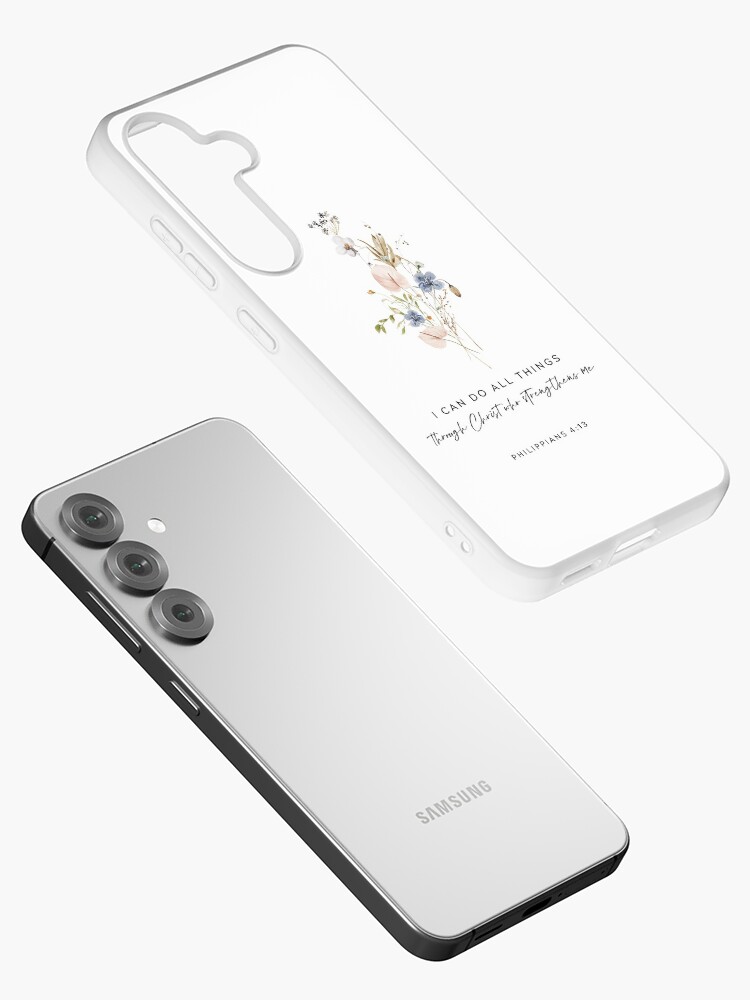 Thumbnail 2 of 4, Samsung Galaxy Phone Case, I Can Do bible Verse Philippians 4:13 designed and sold by KAMdesignhaus.