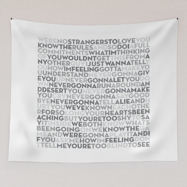 Item preview, Never Gonna Give You Up - Rick Astley (lyrics) v.4 designed and sold by x1brett.