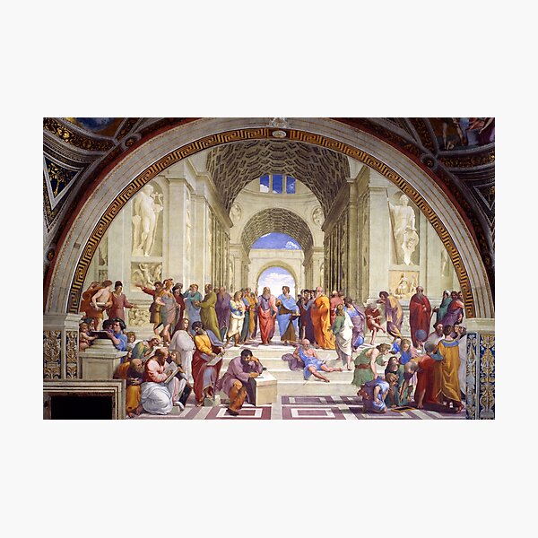  The School of Athens, from the Stanza della Segnatura by Raphael Photographic Print