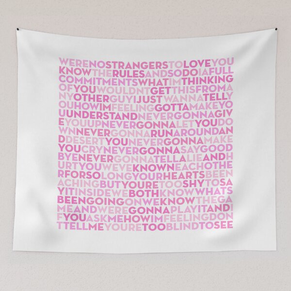 Item preview, Never Gonna Give You Up - Rick Astley (lyrics) v.5 designed and sold by x1brett.